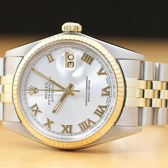 Men's Rolex Two Tone 18kt Gold Datejust! - Picture 2 of 8